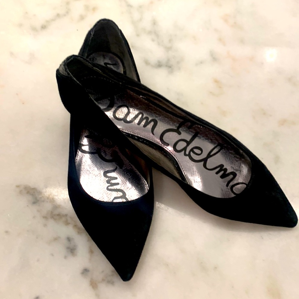 Sam Edelman Black suede flats
